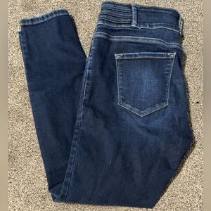 KanKan Skinny High Rise Jeans - Dark Blue